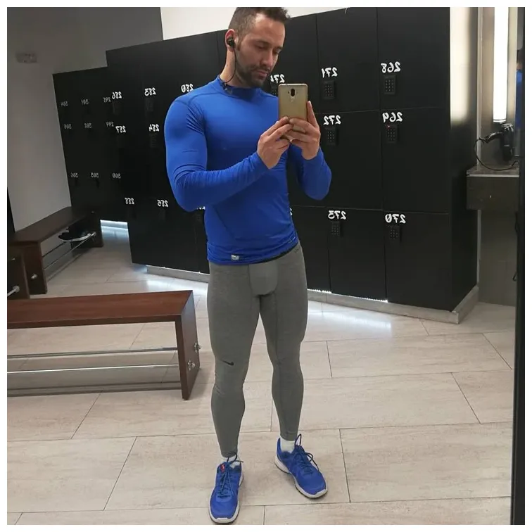 Fitfam fitness workout gym men in tight pants, lycra men, mens