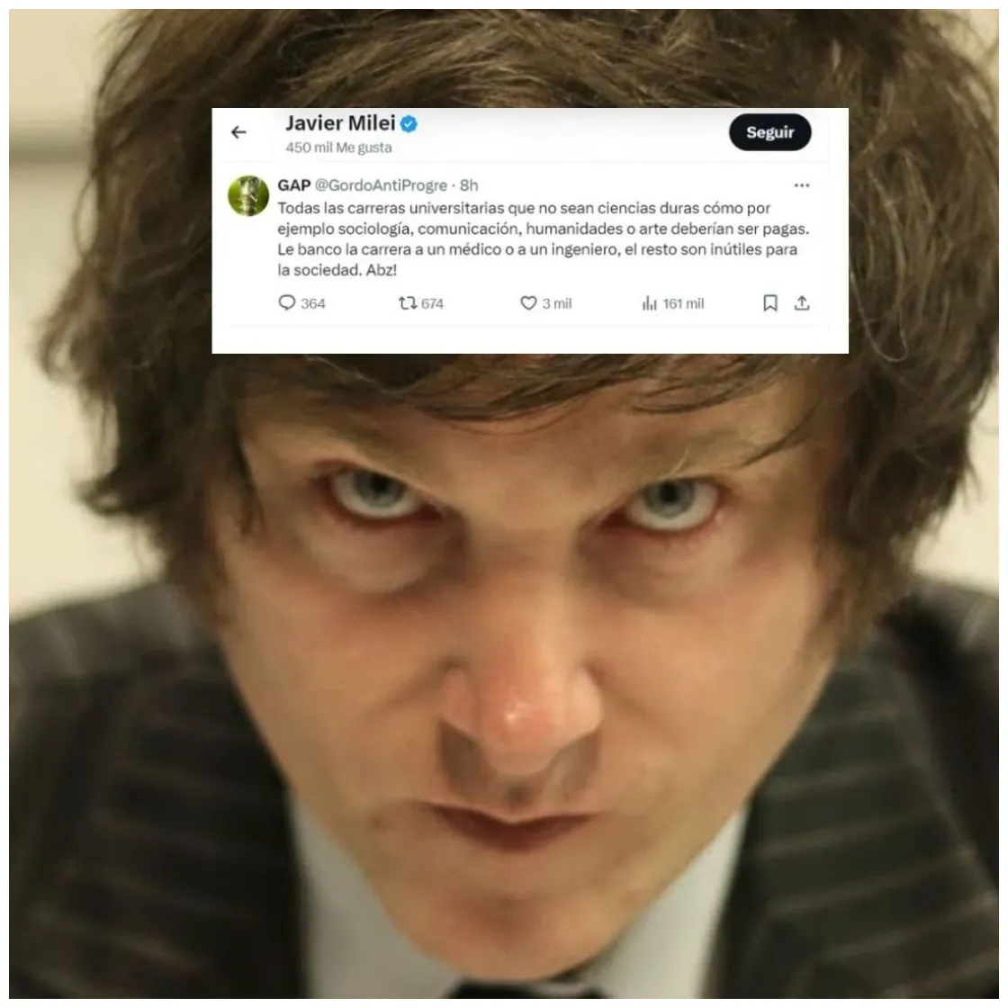 Javier y el odio a la educación publica actualidad salta dice