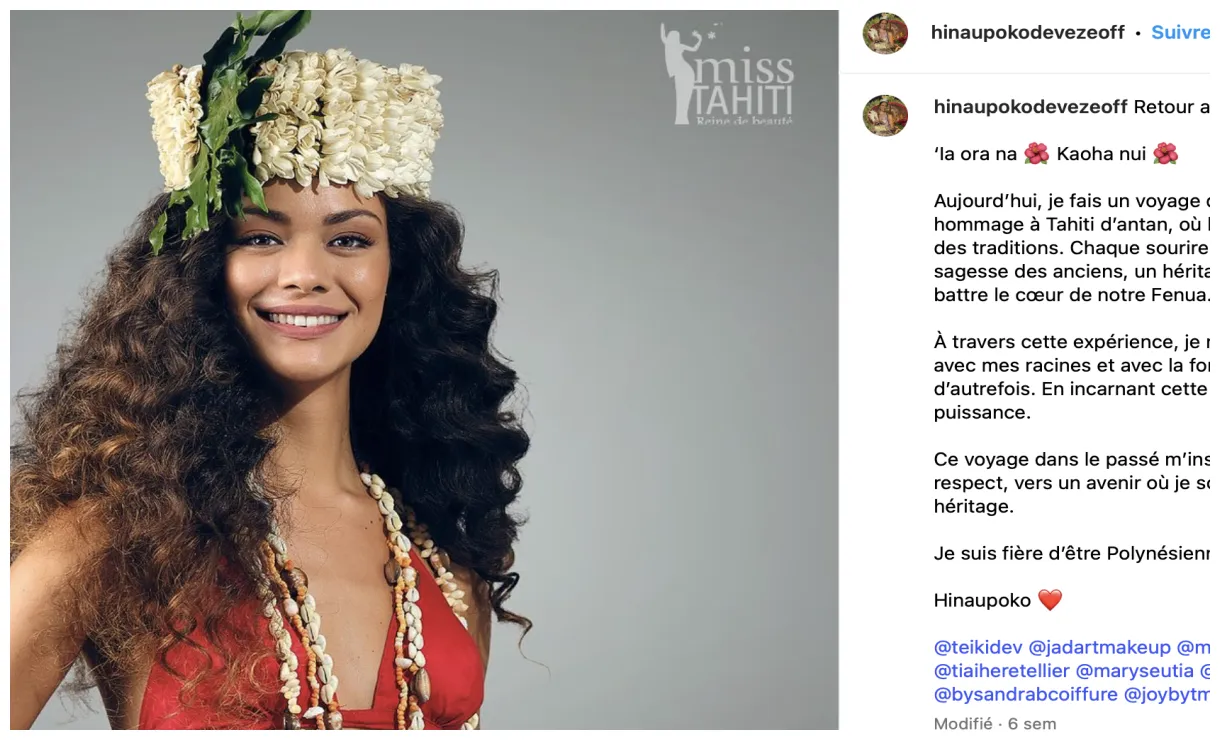 Miss france 2026 découvrez hinaupoko deveze, la ravissante miss