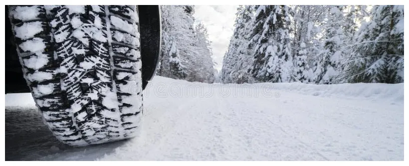 Warning of snow and ice stock . of cold, sign 8667093