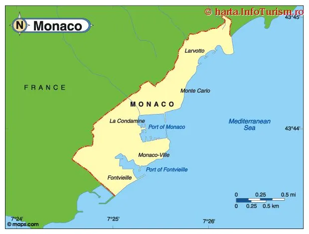 Harta monaco consulta harta politica a pe infoturism.ro