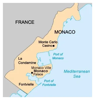 Monaco map