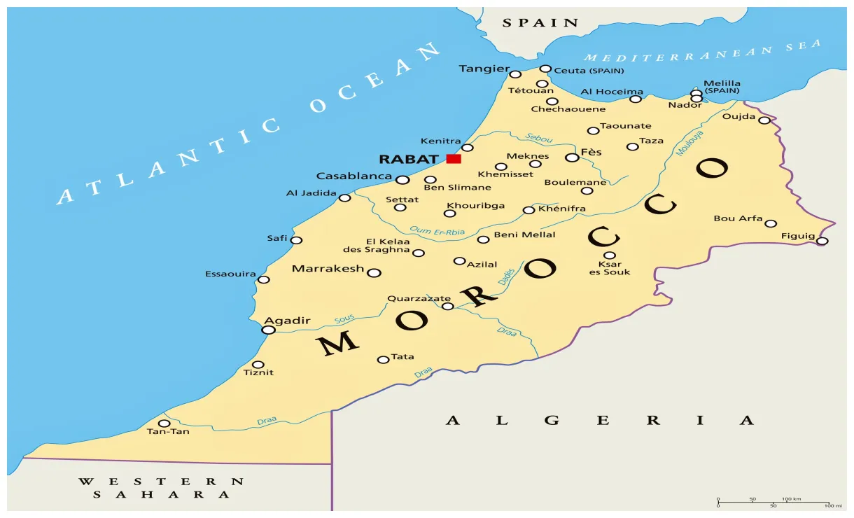 Karten von Marokko | Karten von Marokko zum Herunterladen und Drucken
