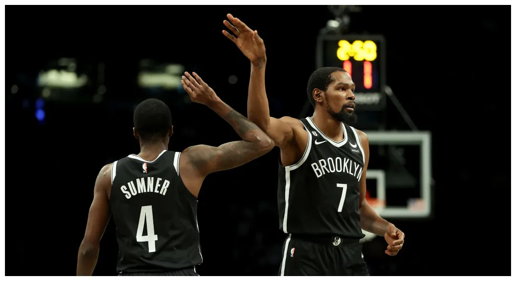 The nets took a 91-51 first half lead over the warriors