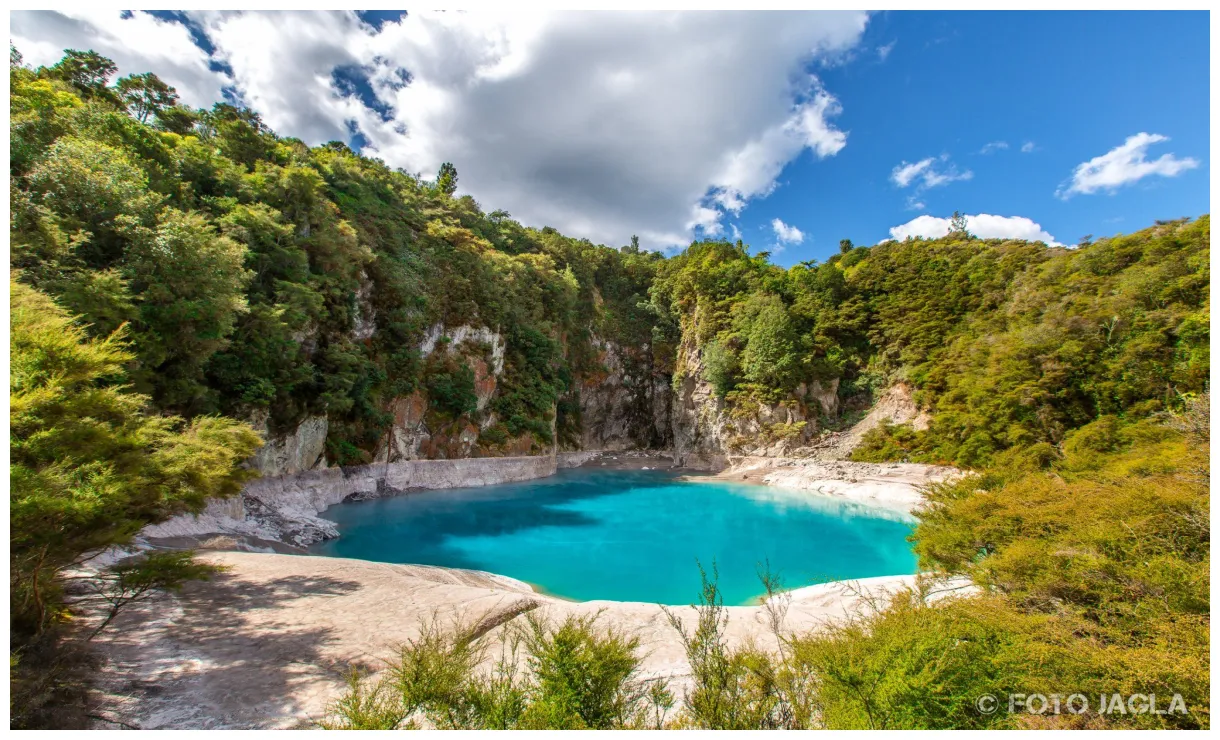Landschaft waimangu volcanic valley