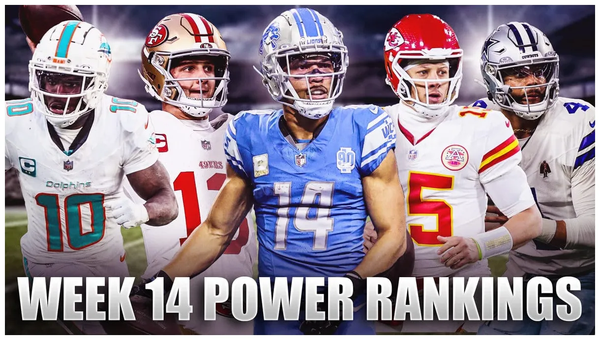 Nfl power rankings, week 14 cowboys win, eagles get wake-up call