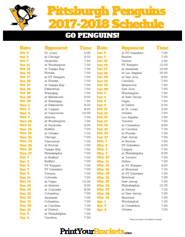 Printable printable schedule