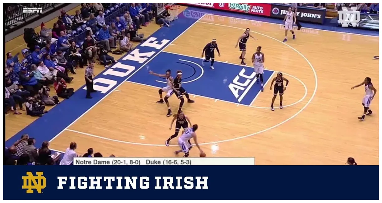 Wbb vs. duke highlights notre dame fighting irish official