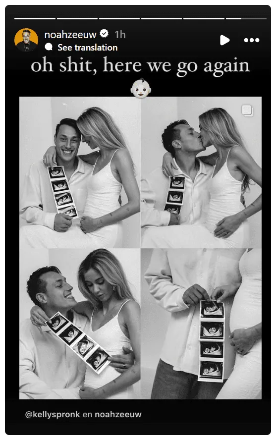 Zien kondigt prachtig babynieuws aan shownieuws