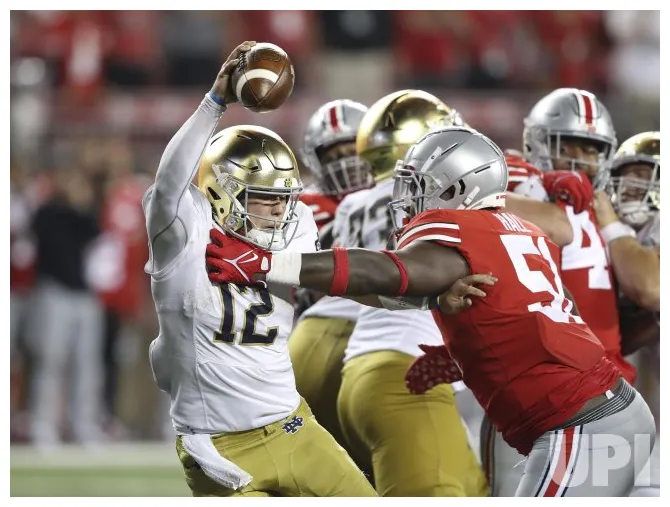 Ohio state buckeyes vs notre dame fighting irish in columbus