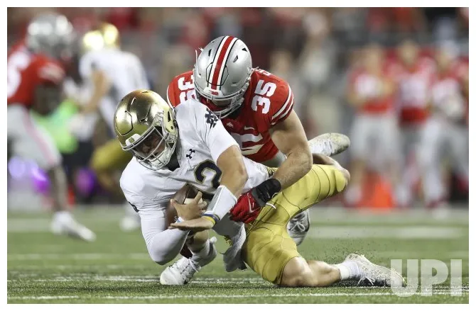 Ohio state buckeyes vs notre dame fighting irish in columbus