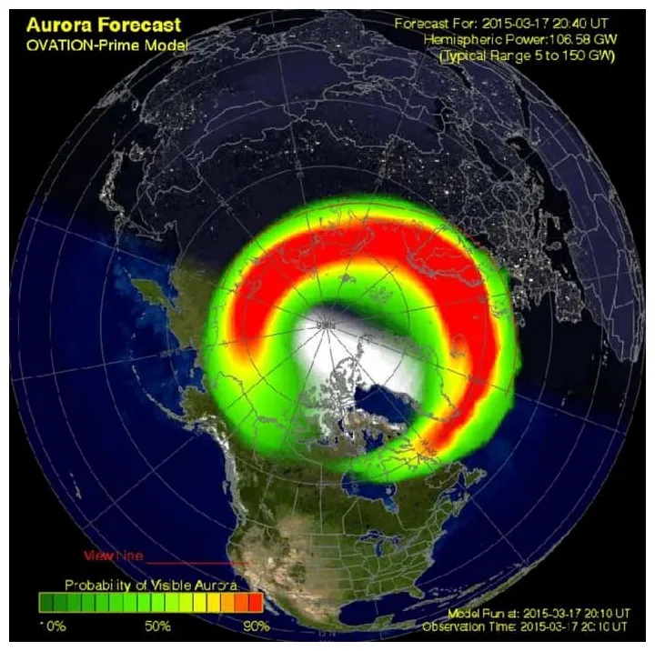 How to predict the aurora borealis