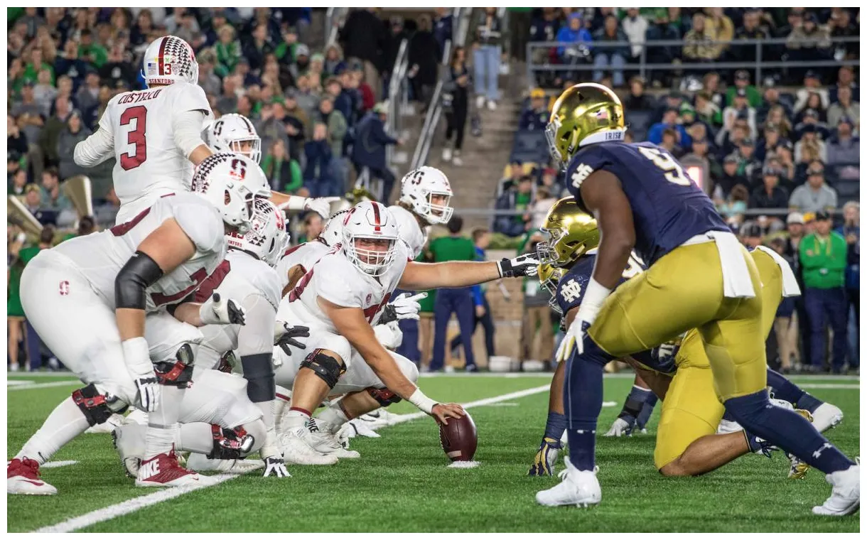A look at the football history between notre dame and stanford sports