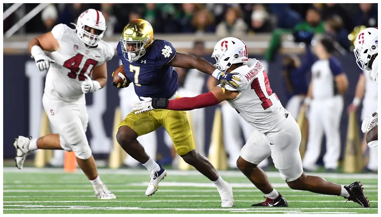 Every snap counts notre dame vs. stanford