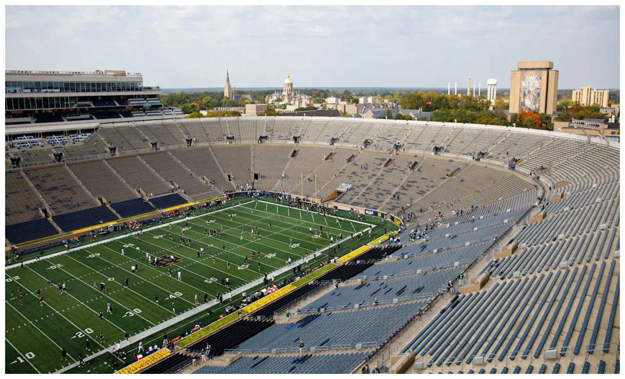 Notre dame vs. stanford suspended due to inclement weather updates