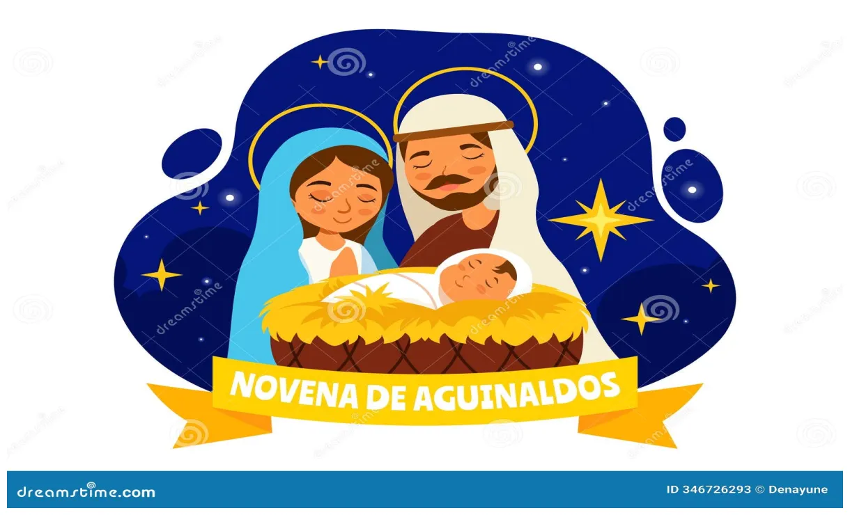 Novena de aguinaldos vector illustration featuring a holiday tradition