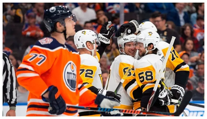 Oilers vs penguins