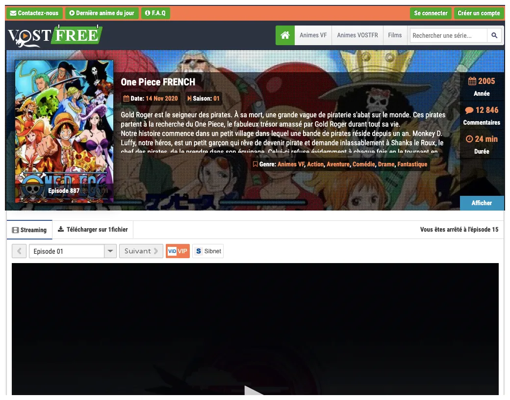 One piece en streaming vf voici le site où le suivre et le télécharger