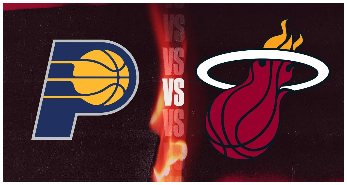 Pacers vs. heat logos