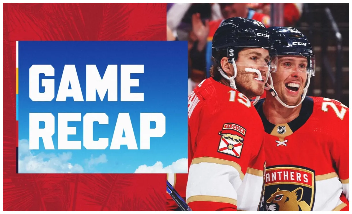 Recap panthers 5, oilers 3 florida panthers