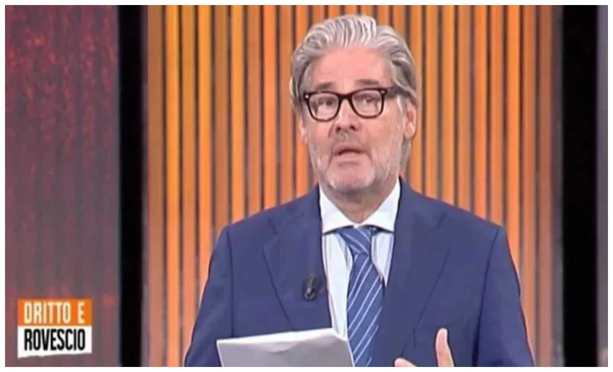 Dritto e rovescio. sbotta contro l’ospite “mi avete