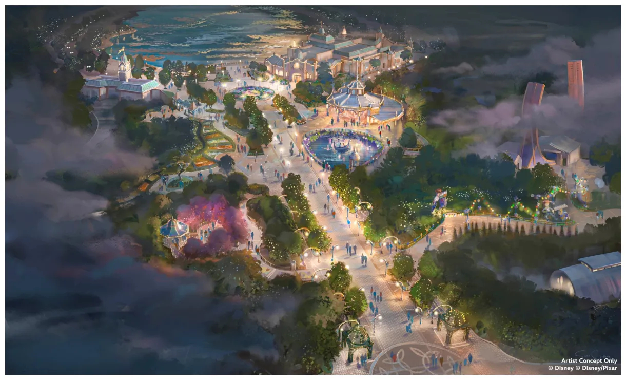 New look at frozen land coming to disneyland paris and incredible