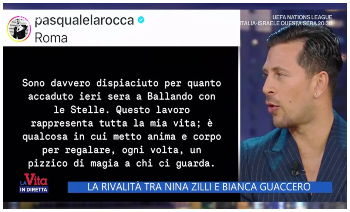 " furioso dietro le quinte di ballando", le parole di lui