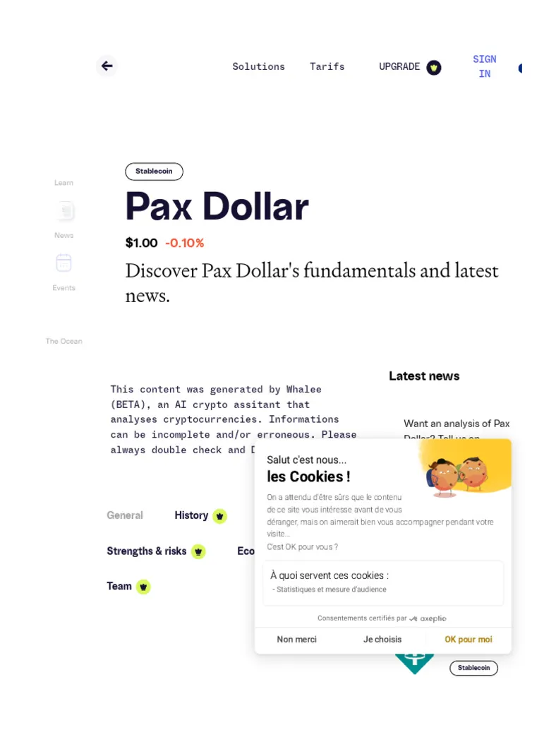 Pax dollar bullish trend market graph live update 2025