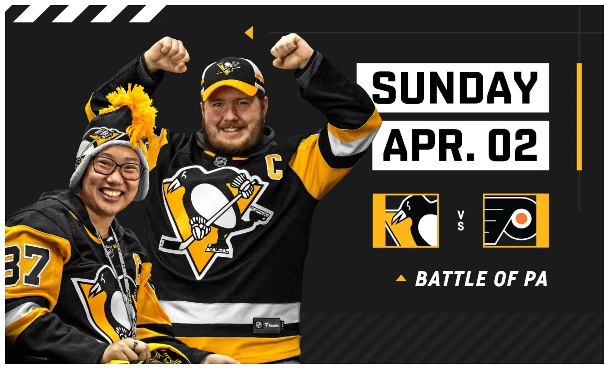 Penguins vs. flyers ppg paints arena