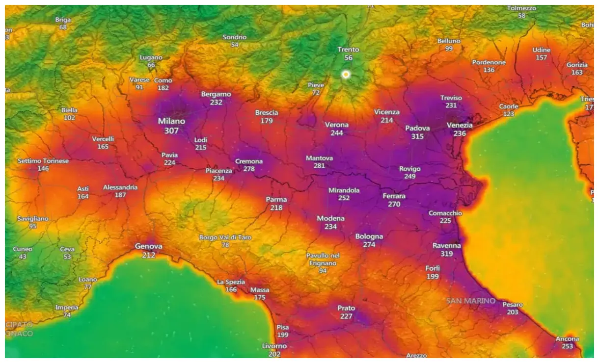 La è la regione più inquinata dell’europa occidentale