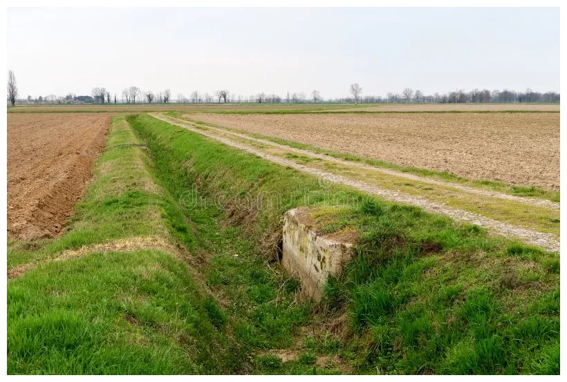 Panorama landscape fields crops winter wintry nature