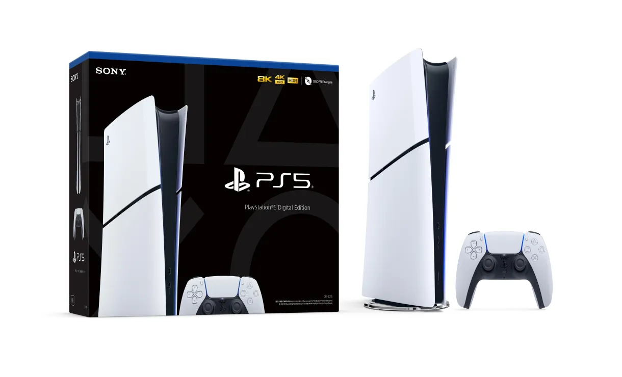 Sony PlayStation 5 (PS5) Digital Console Slim with 1TB SSD, 4K-TV