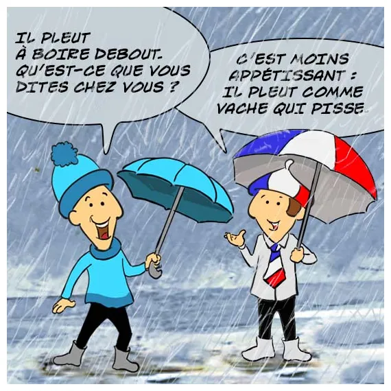 Découvrez l’univers amusant des expressions québécoises liées à la pluie