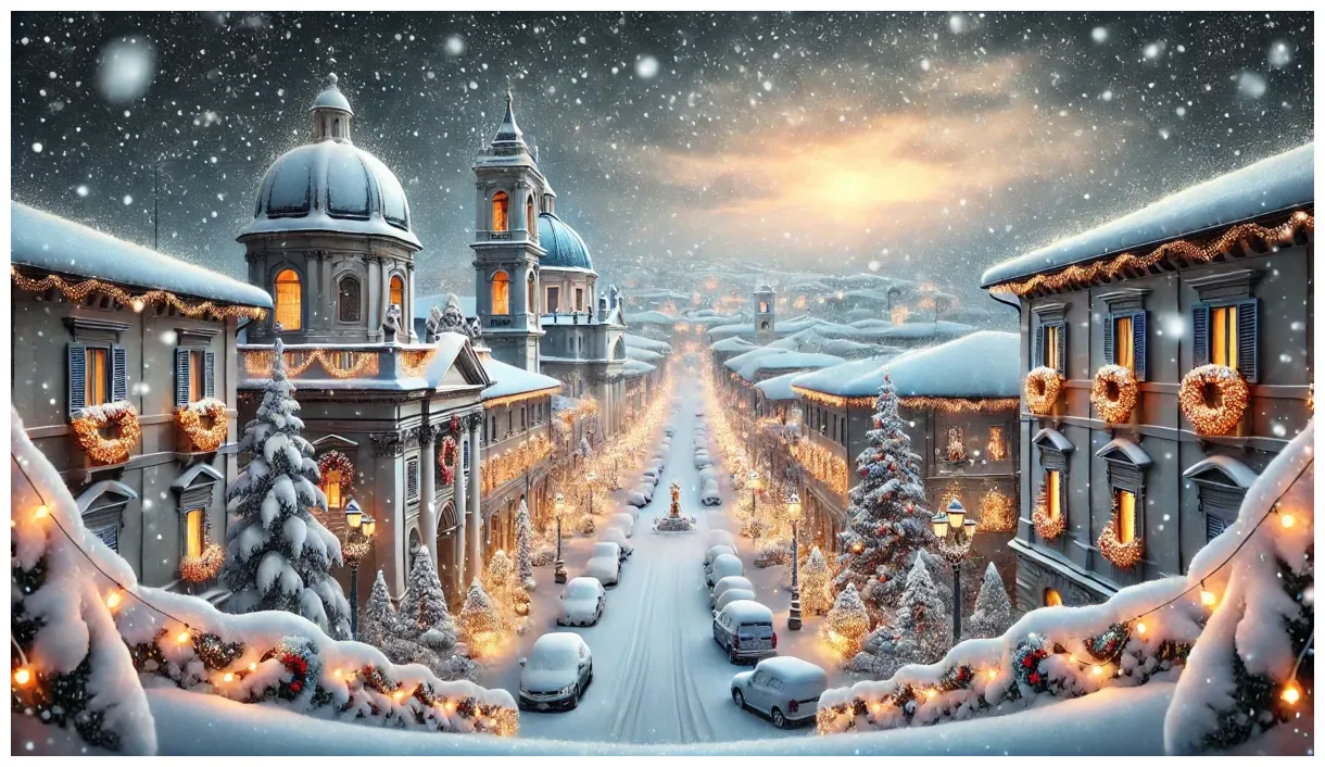 Allerta meteo, ciclone di neve a natale