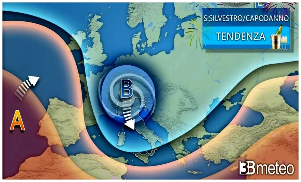 Dopo il natale a 20 gradi torna il freddo. le previsioni fino a capodanno