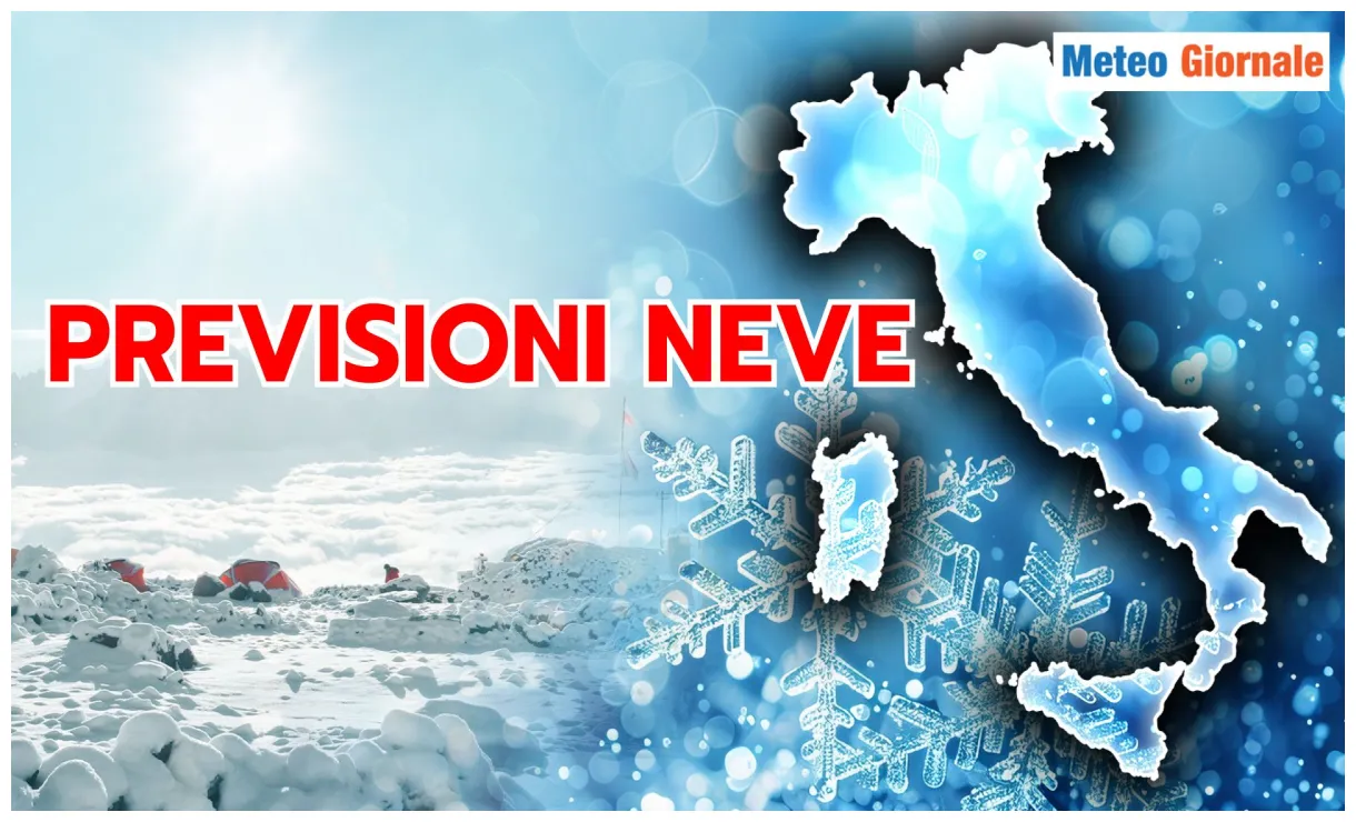 Neve, ecco dove e quando previsioni meteo confermate meteo giornale