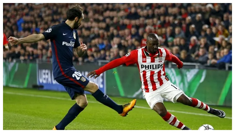 Ten man psv eindhoven hold atletico madrid to goalless draw football