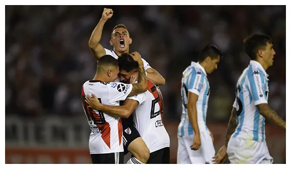 River plate vs. racing club superliga fecha 18