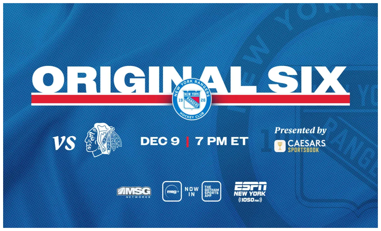 Rangers vs. blackhawks pregame notes new york rangers