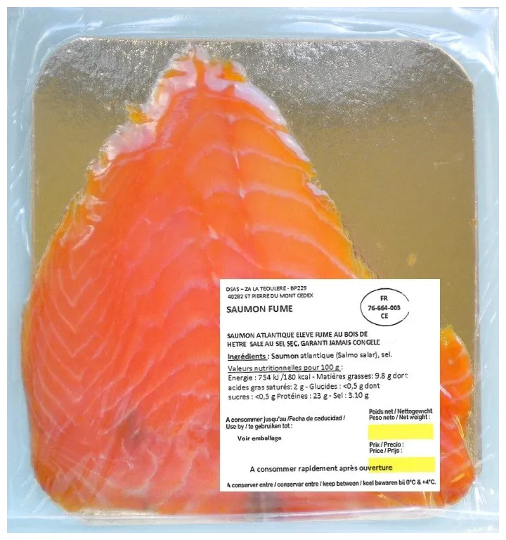 Rappel consommateur détail saumon fumé sans marque