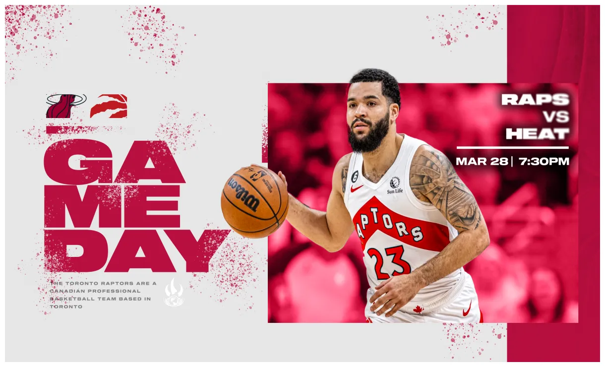 Gameday heat vs raptors, march 28 raptors republic