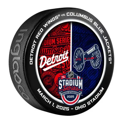 Red wings vs. blue jackets inglasco 2025 stadium series dueling logo