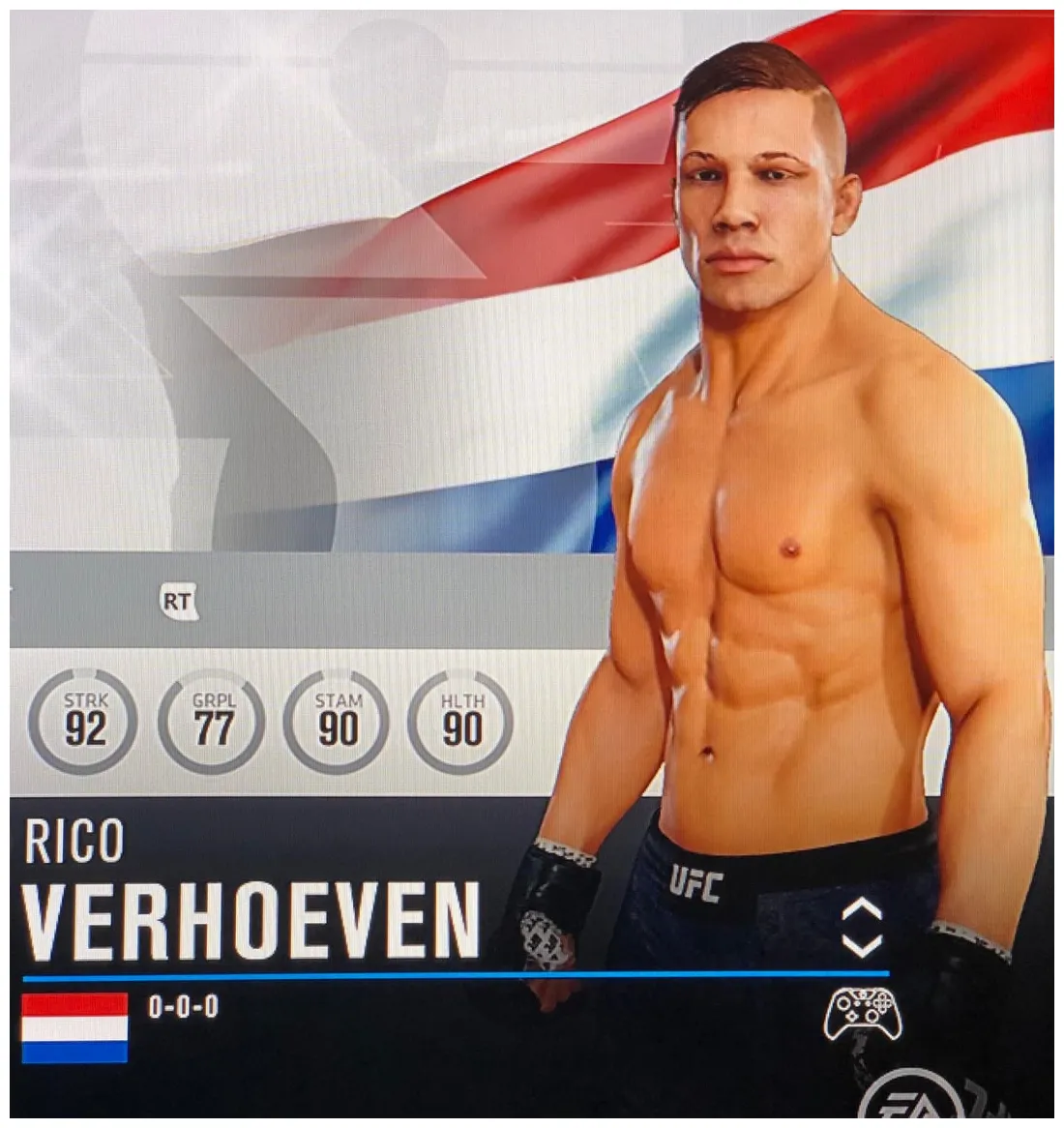 Rico verhoeven created fighter. r/ufc3