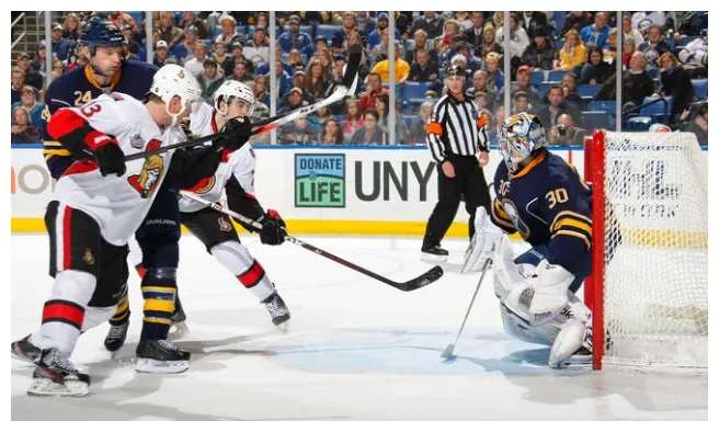 Sabres vs. senators two in the box