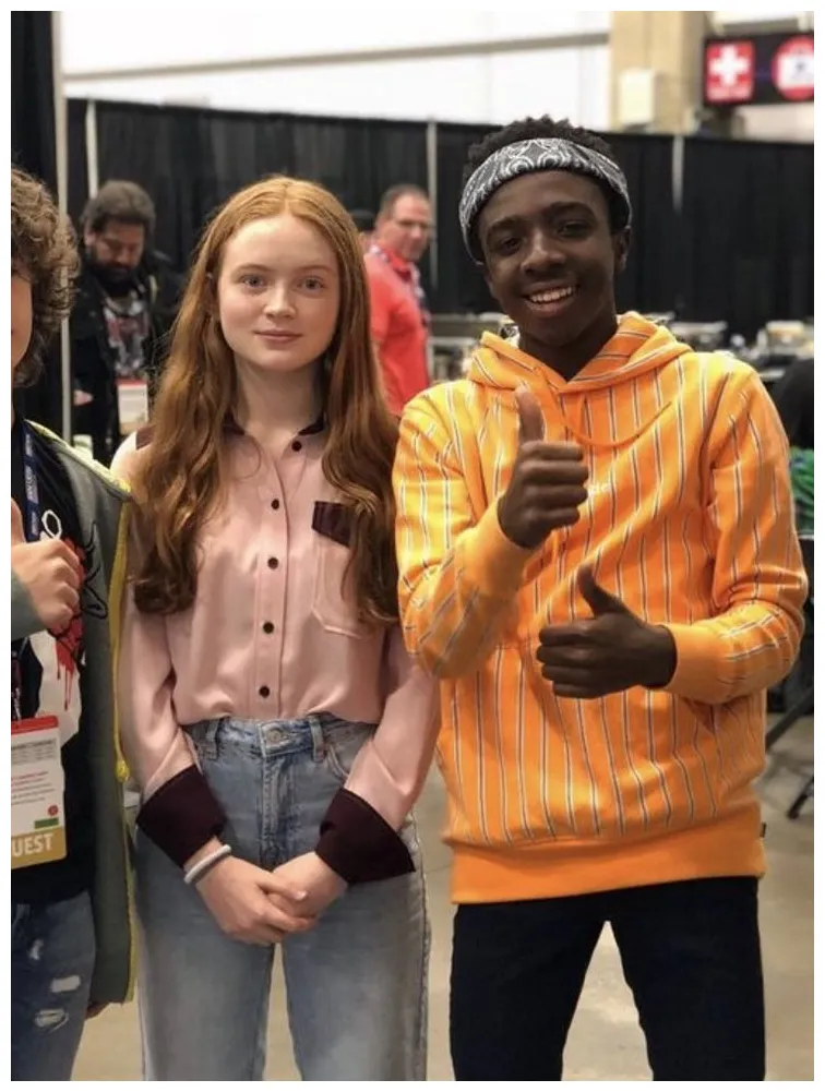 And caleb mclaughlin , stranger things, sadie