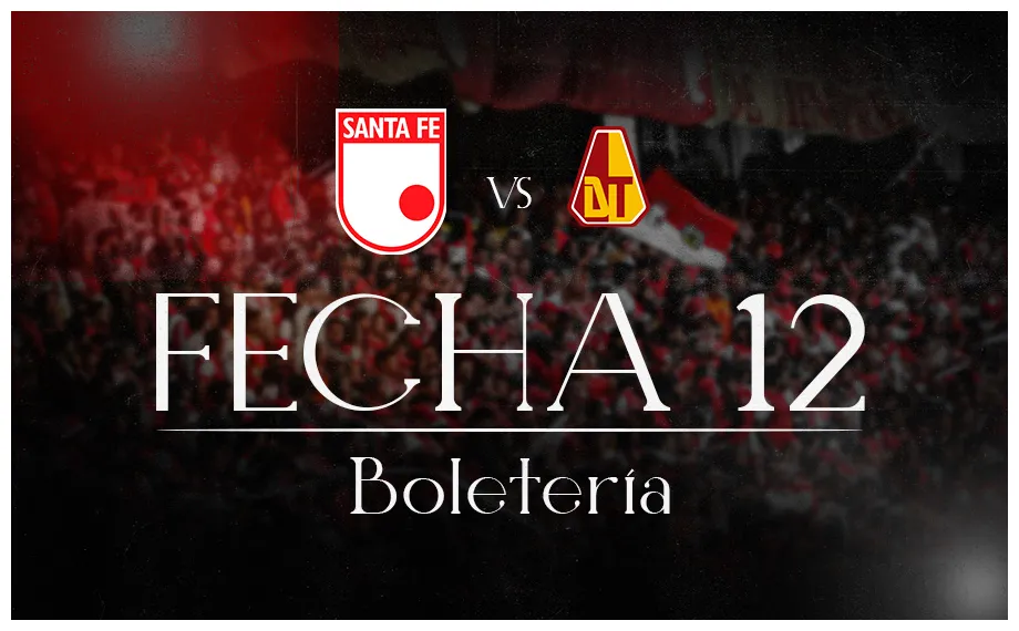 [boletería] santa fe vs tolima fecha 12 independiente santa fe