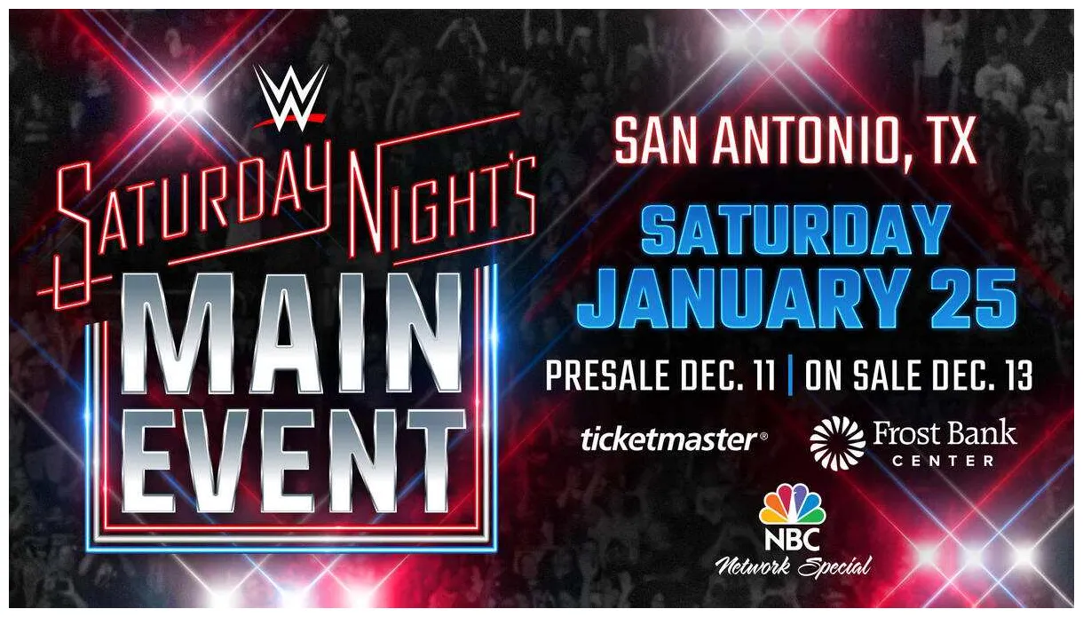 El primer saturday night main event del 2025 anunciado