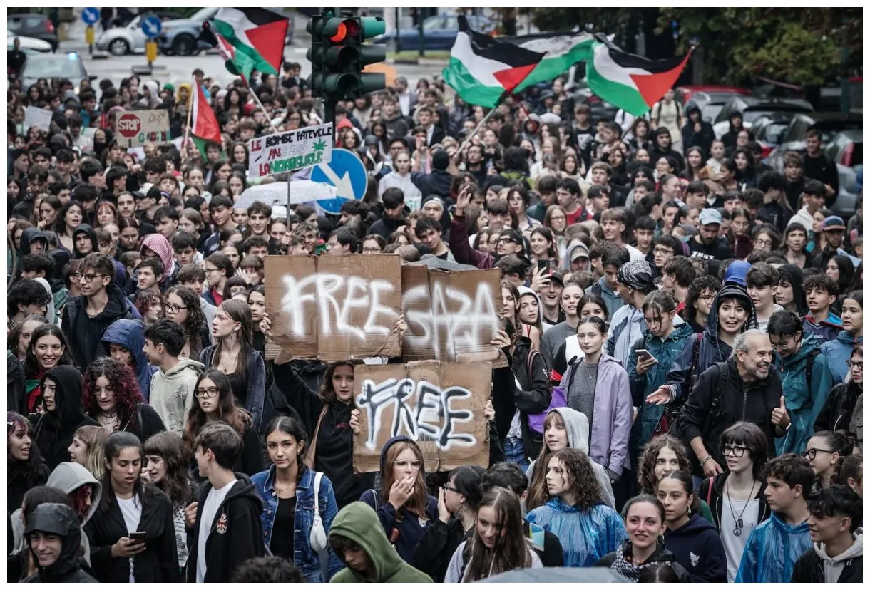 Per gaza cortei e assemblee in 80 città italiane