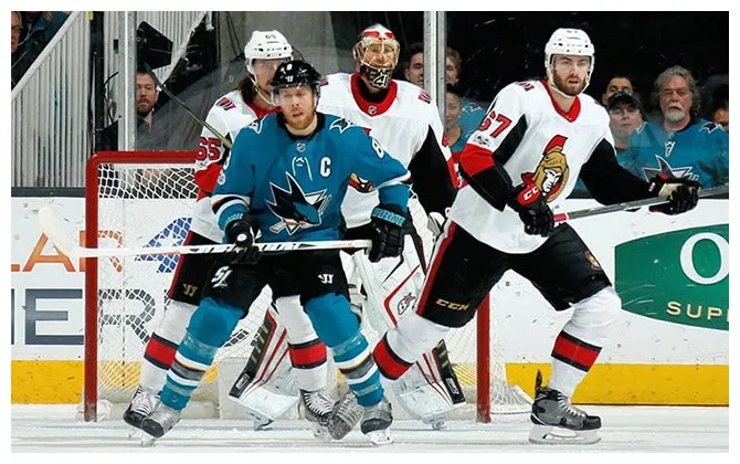 Sharks vs. ottawa sap center