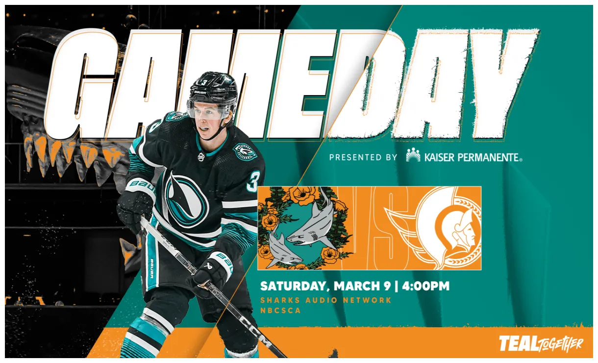 Game preview sharks vs. senators san jose sharks